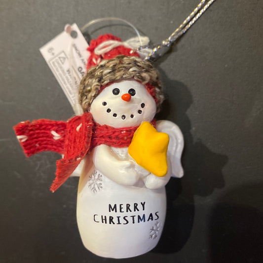 Snow Angel Ornament Merry Christmas