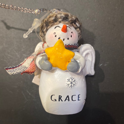 Snow Angel Ornament GRACE