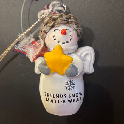 Snow Angel Ornament Friends Snow Matter What