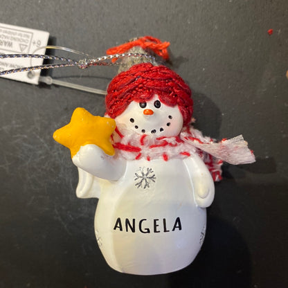 Snow Angel Ornament ANGELA