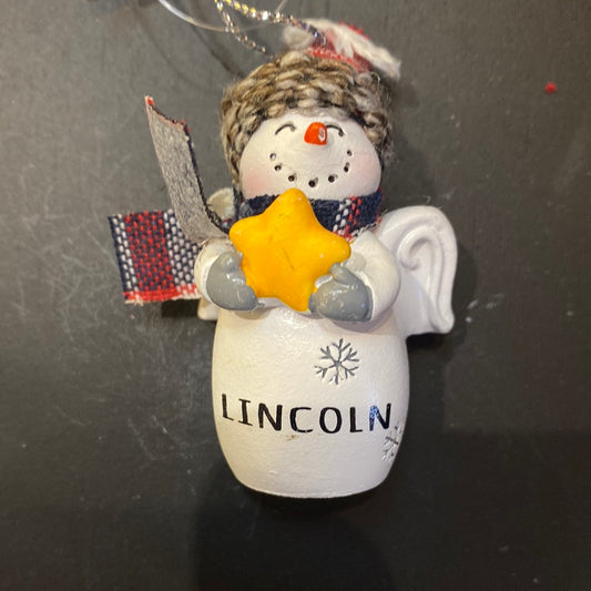 Snow Angel Ornament LINCOLN