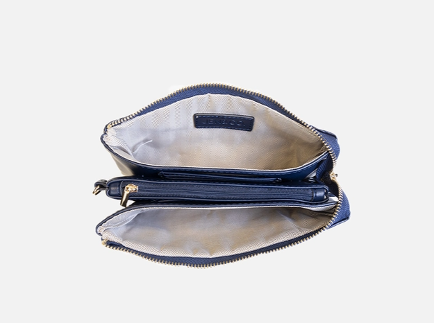 Riley Puffer 3 Compartment Crossbody/Wristlet