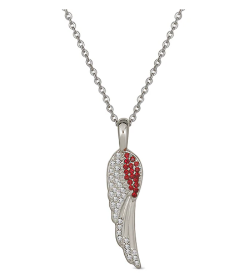 Birthstone Angel Wings Necklace