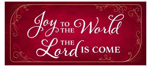 Joy to the World The Lord is Come Sassafras Mat