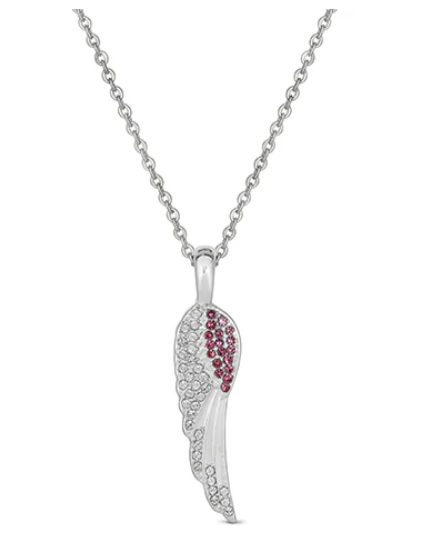 Birthstone Angel Wings Necklace