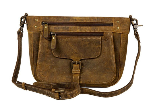 Lawson Roundup Satchel Leather & Hairon Bag