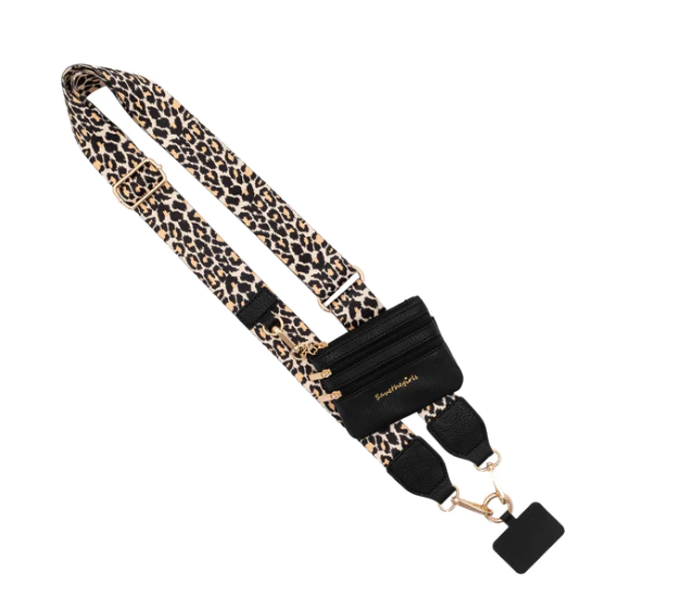 Save the Girls Clip & Go Phone Wristlet with Matching Leopard Strap