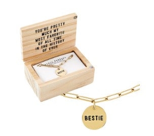 Boxed Link Necklace Gift - Bestie