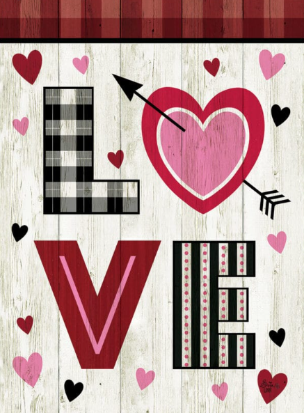 Love Valentine Flag