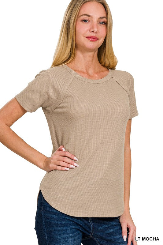 Softest BABY WAFFLE SHORT SLEEVE TOP