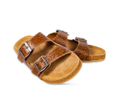 Maggie Hand-tooled Sandals