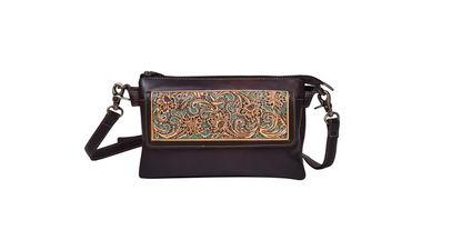 Magnolia Morn Hand-Tooled Bag