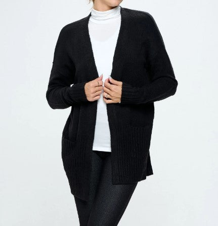 BLACK MARGOT SWEATER CARDIGAN!