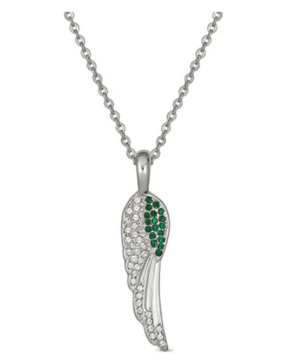 Birthstone Angel Wings Necklace