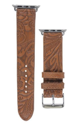 Mittangle Embossed Leather Watch Band 42MM/44MM