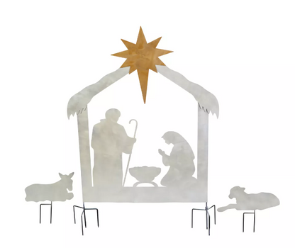 3-pc Nativity Laser Cut Metal