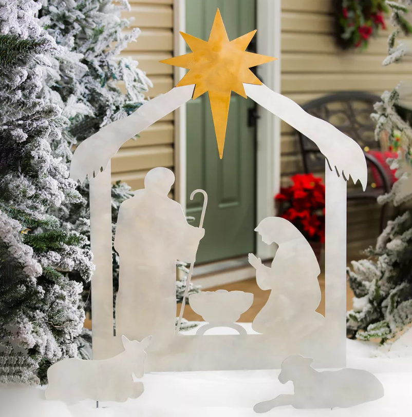 3-pc Nativity Laser Cut Metal