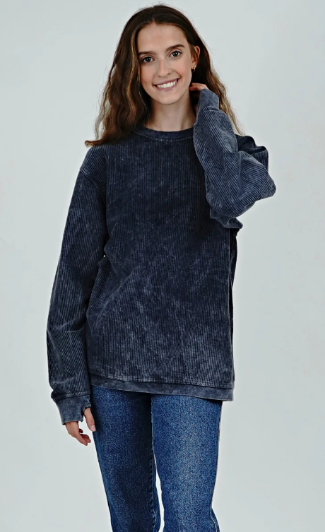 Comfy Cord Crew Neck Pull Over