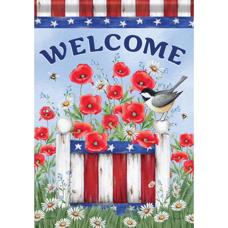 "Patriotic Poppies" Dura Soft™ Flag