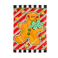 Patterned Gingerbread Man Applique