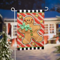 Patterned Gingerbread Man Applique