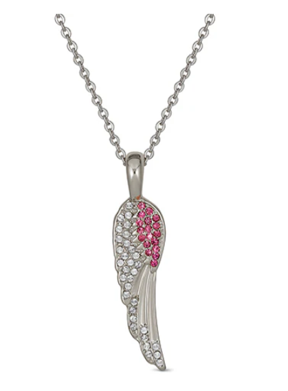 Birthstone Angel Wings Necklace