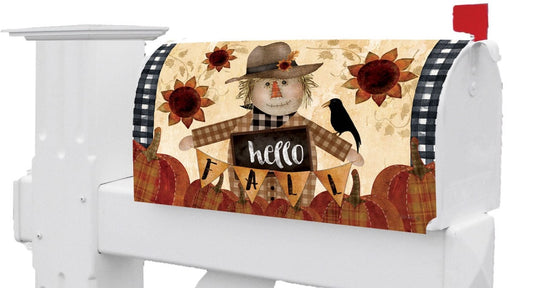 Primitive Scarecrow Mailbox Cover