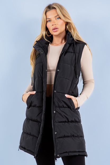 Serena Puffer Long Vest