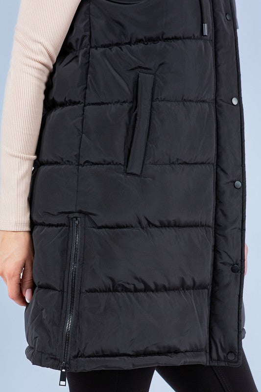 Serena Puffer Long Vest