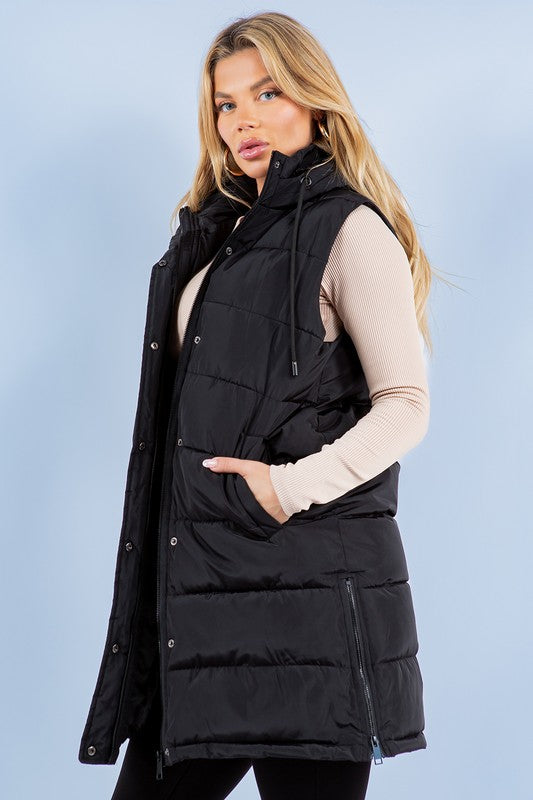 Serena Puffer Long Vest