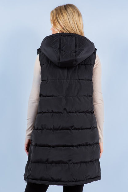 Serena Puffer Long Vest