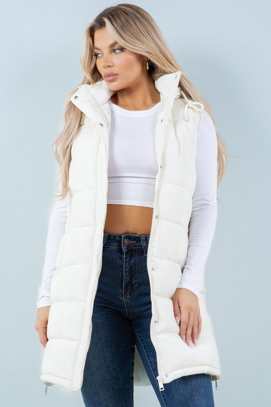 Serena Puffer Long Vest