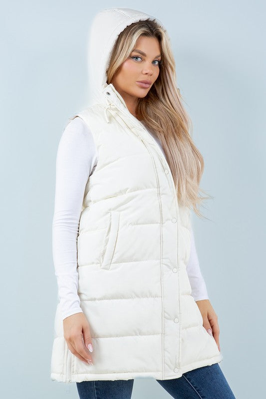 Serena Puffer Long Vest