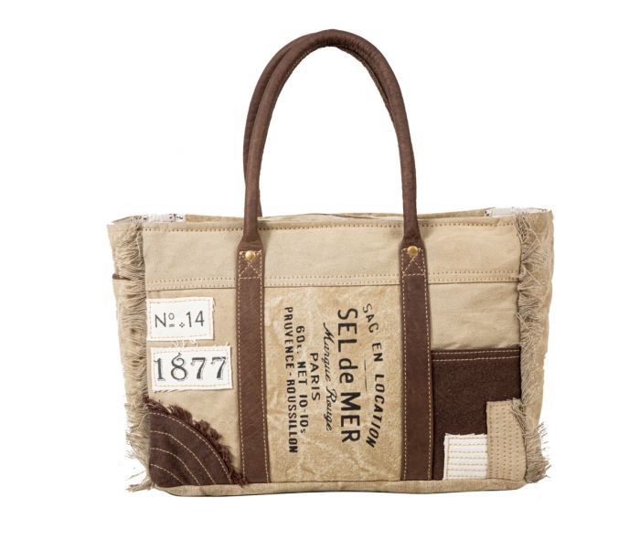 French Countryside Patchwork Weekender Bag S-7883