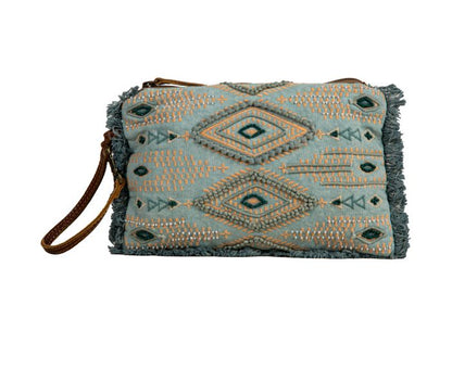 Willow Streamed Embroidered Pouch S-8181