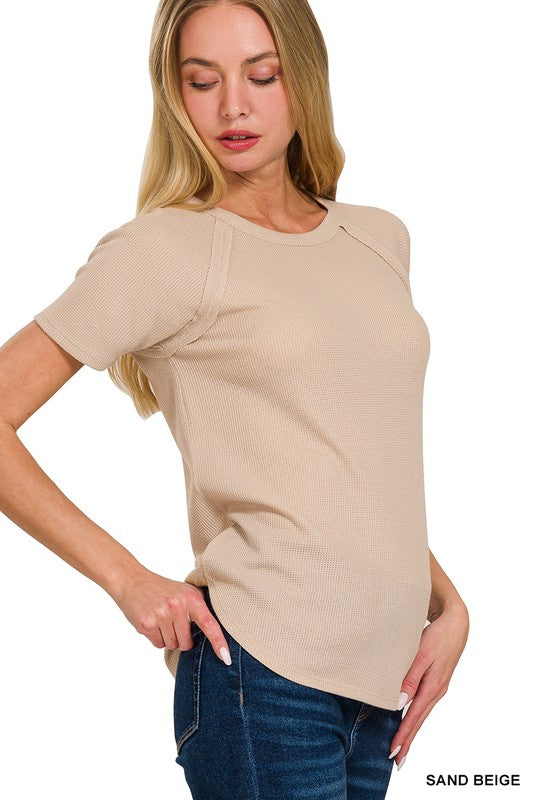 Softest BABY WAFFLE SHORT SLEEVE TOP