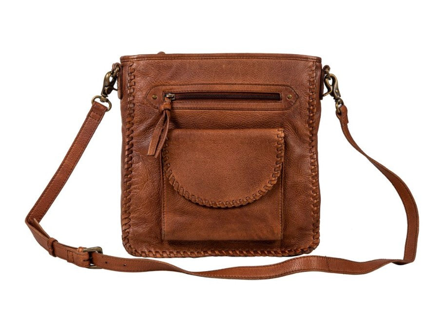Santa Clara Canyon Stitched Leather Bag S-8135