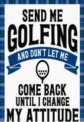 Send Me Golfing Garden Flag G2072