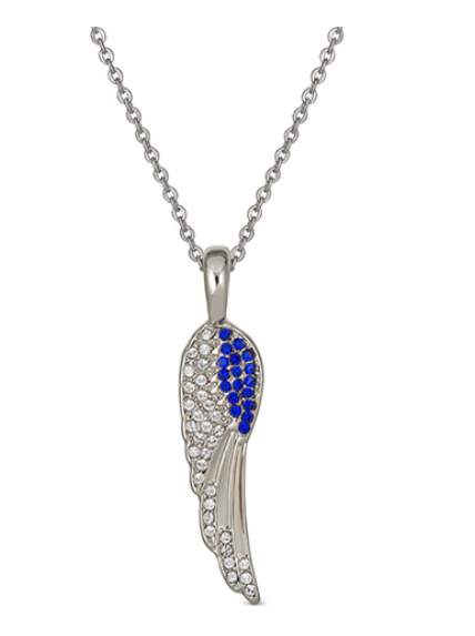 Birthstone Angel Wings Necklace