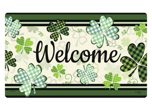 "Shamrock Welcome" Mat