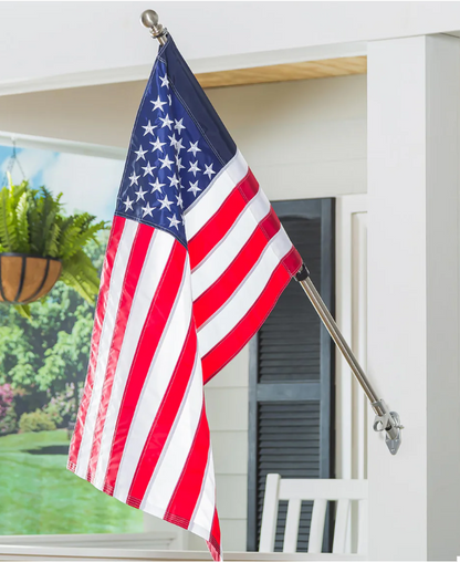 Silver Metal Extendable House Flag