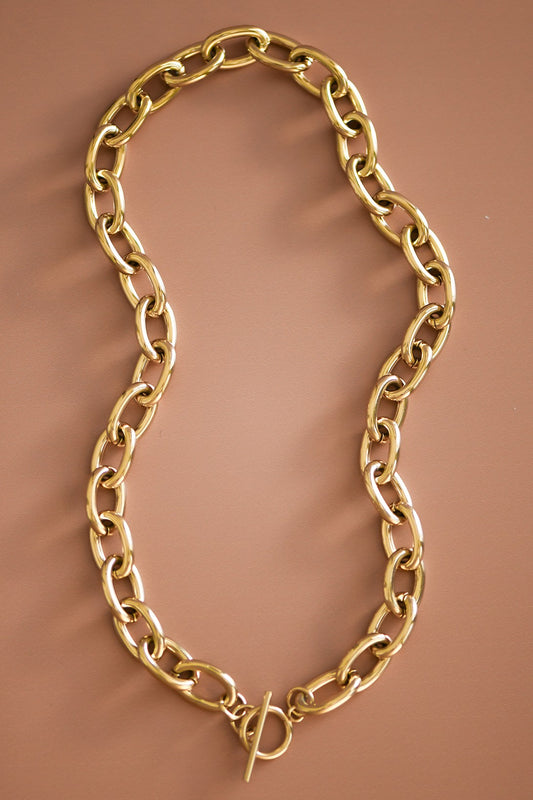 Gold Stainless Steel Chain Necklace