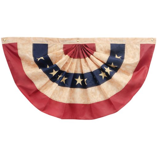 AMERICANA MEDIUM BUNTING TEA STAINED 4'x2'