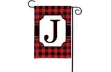 Buffalo Check Monogram Garden Flag