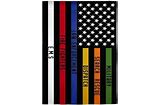 Responders Thin Line Decorative House Flag