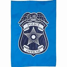 Police Department House Applique Standard Flag