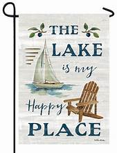 Lake Happy Place Standard Flag