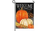 Gather Pumpkin Trio Garden Flag