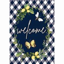 Lemon Welcome Garden Flag