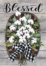 Cotton Basket Garden Flag